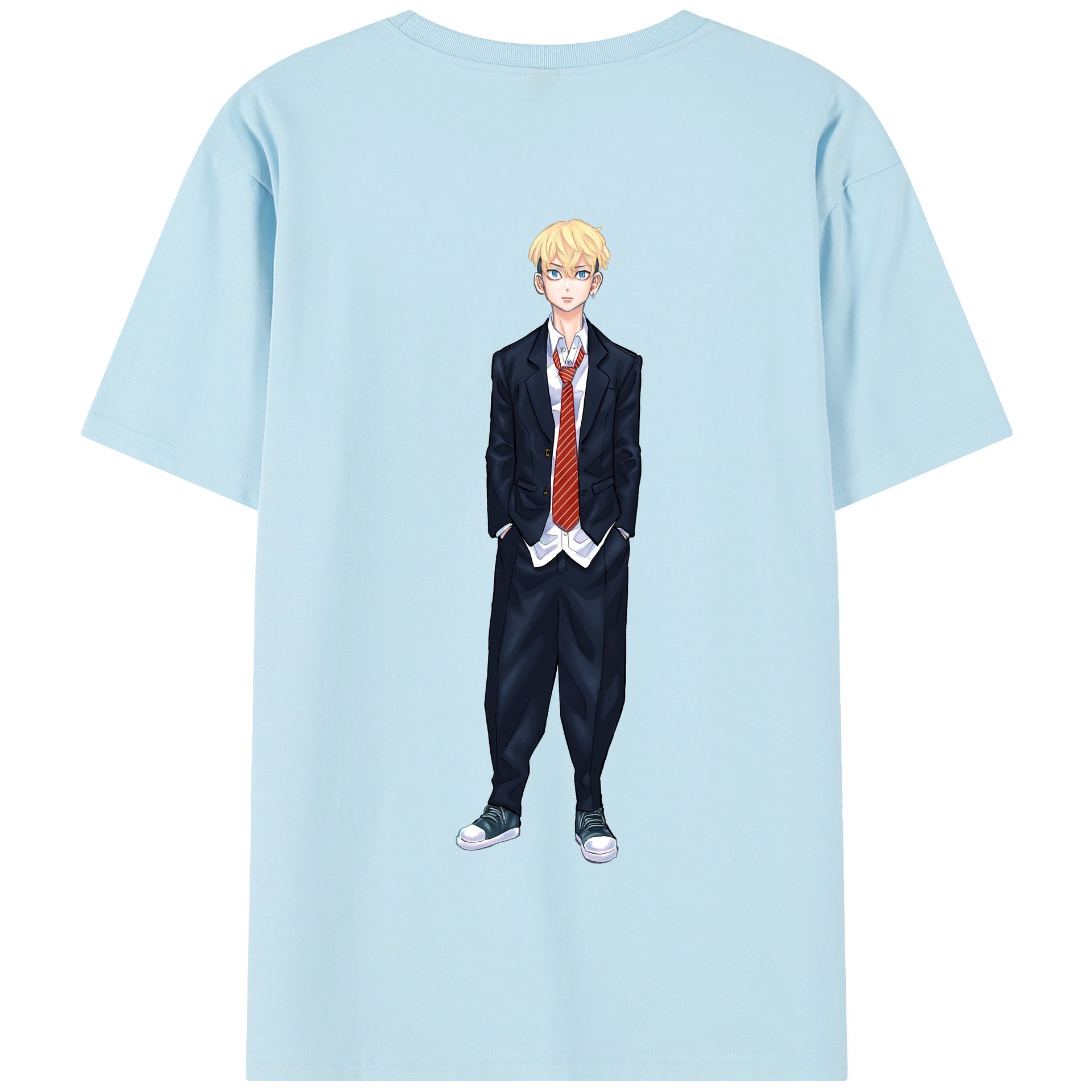 （画像用） 東京リベンジャーズ Tokyo Revengers 綿100％半袖Tシャツ（背面プリント）